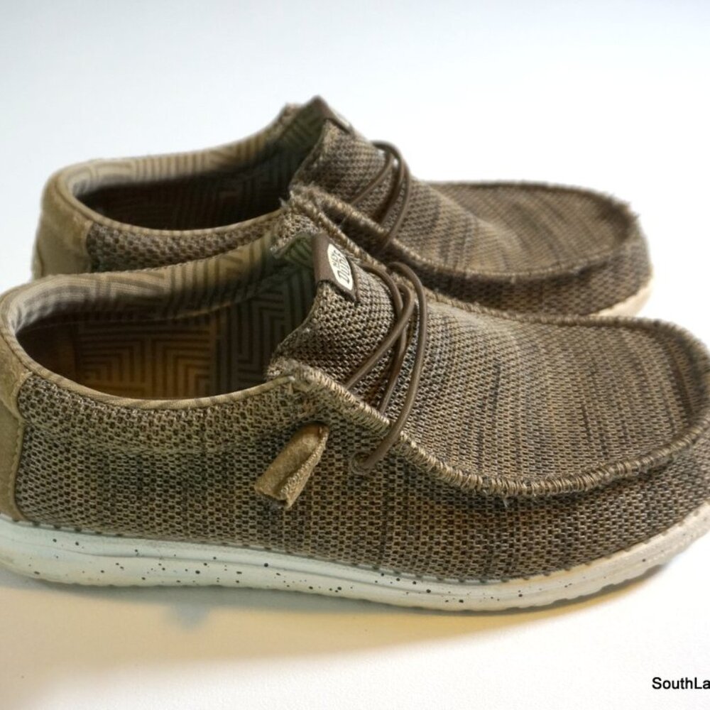 Hey Dude Tobacco Brown Men's Slip-On Shoes Men's Size 11